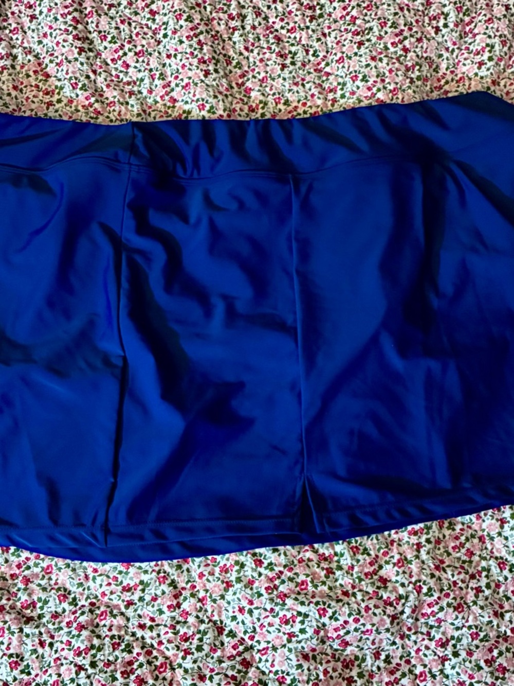 Maxine of Hollywood Bright Blue Swim Skirt with Tummy Control